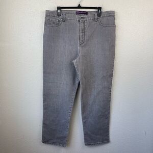 Gloria Canderbilt Gray Amanda Pants Size 16 Short EUC